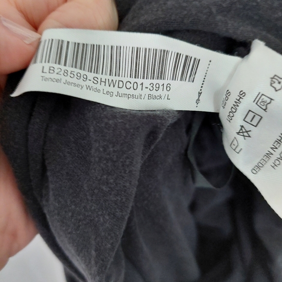 Quince Tencel Jersey Wide Leg Jumpsuit Size L. - Picture 6 of 6